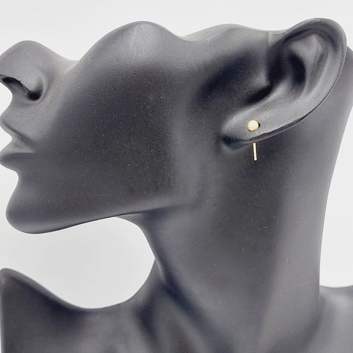 18K Sugar Earrings Made of 18K Yellow Gold by Saeed Jewelry-27282