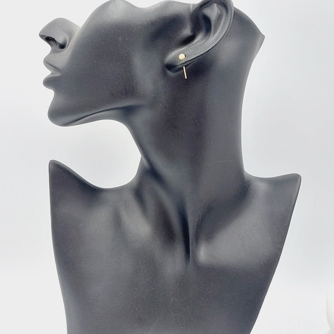 18K Sugar Earrings Made of 18K Yellow Gold by Saeed Jewelry-27282