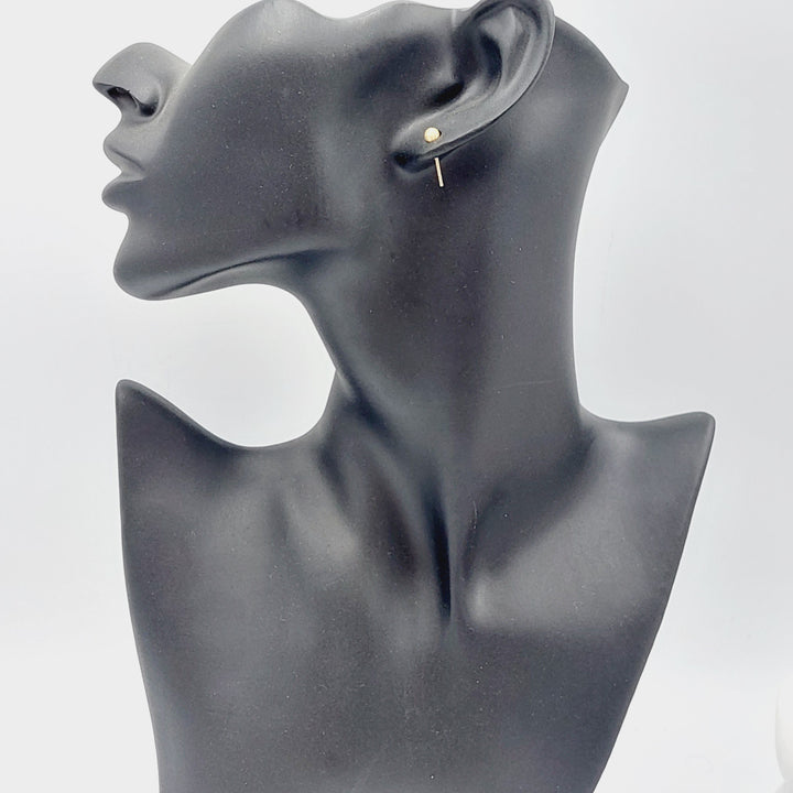 18K Sugar Earrings Made of 18K Yellow Gold by Saeed Jewelry-27282