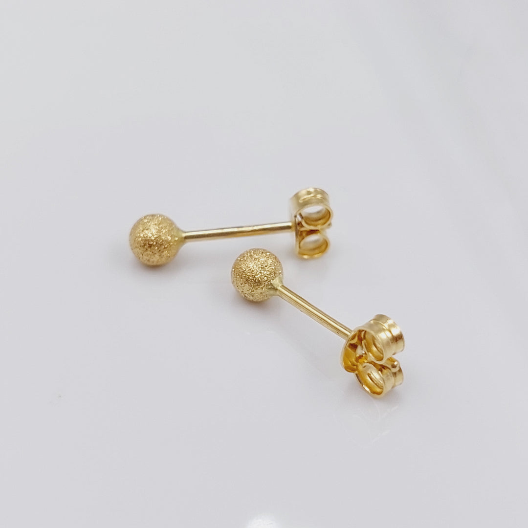 18K Sugar Earrings Made of 18K Yellow Gold by Saeed Jewelry-27282