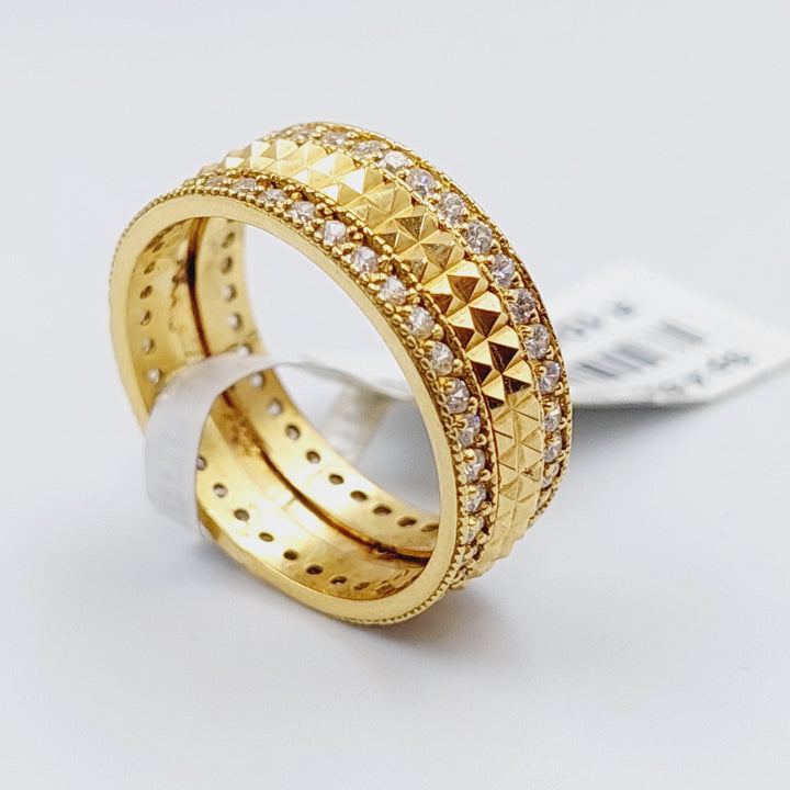 18K Gold Thin Wedding Ring by Saeed Jewelry - Image 6