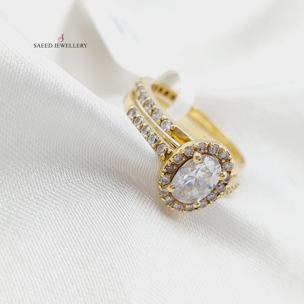 18K Gold Twins Engagement Ring by Saeed Jewelry - Image 2