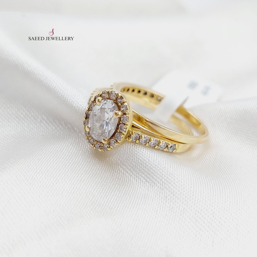 18K Gold Twins Engagement Ring by Saeed Jewelry - Image 1