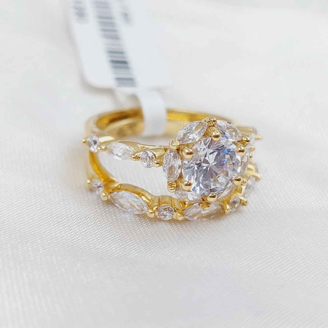 18K Gold Twins Engagement Ring by Saeed Jewelry - Image 6