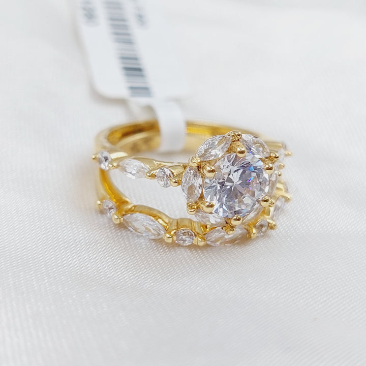 18K Gold Twins Engagement Ring by Saeed Jewelry - Image 6