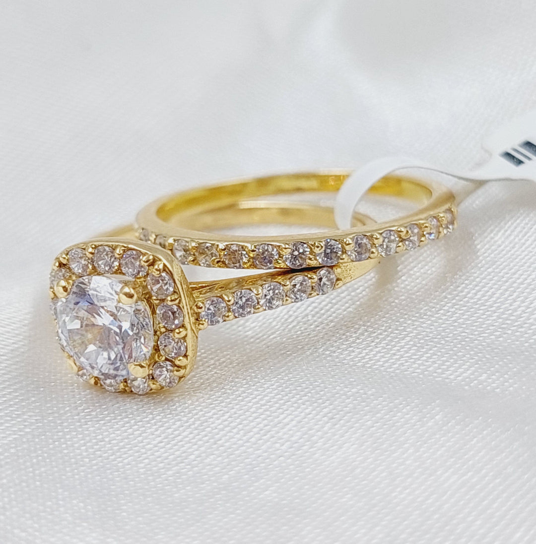 18K Gold Twins Wedding Ring by Saeed Jewelry - Image 3