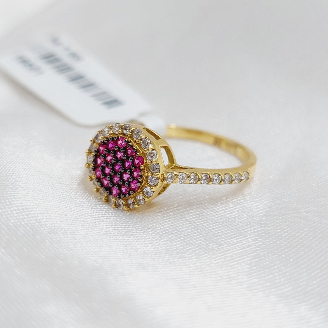 18K Gold Zirconia Ring by Saeed Jewelry - Image 3