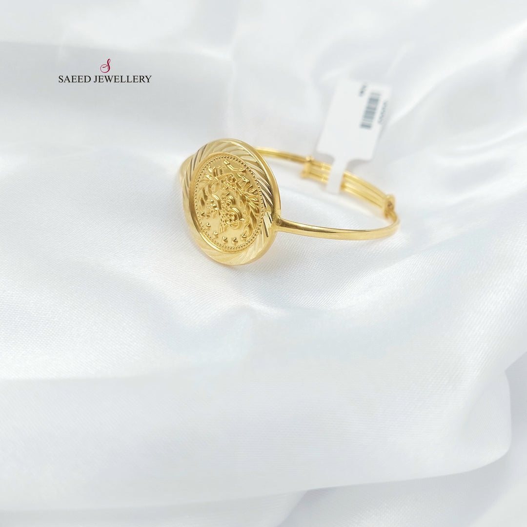 Rashadi Children's Bracelet Made of 18K Gold by Saeed Jewelry 