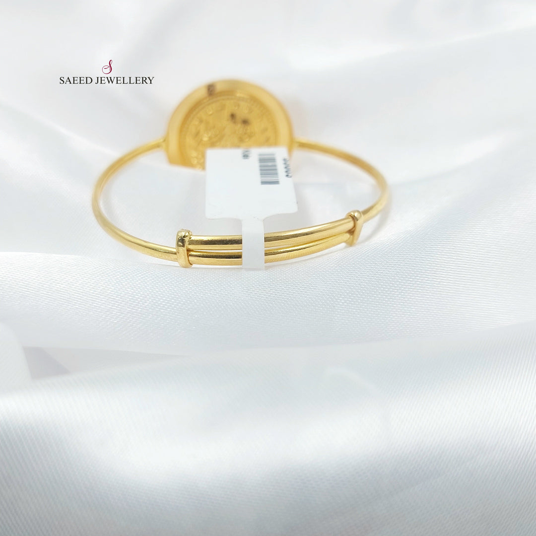 Rashadi Children's Bracelet Made of 18K Gold by Saeed Jewelry 