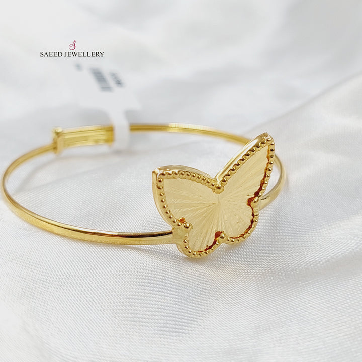 18K Gold Butterfly Bracelet by Saeed Jewelry - Image 4