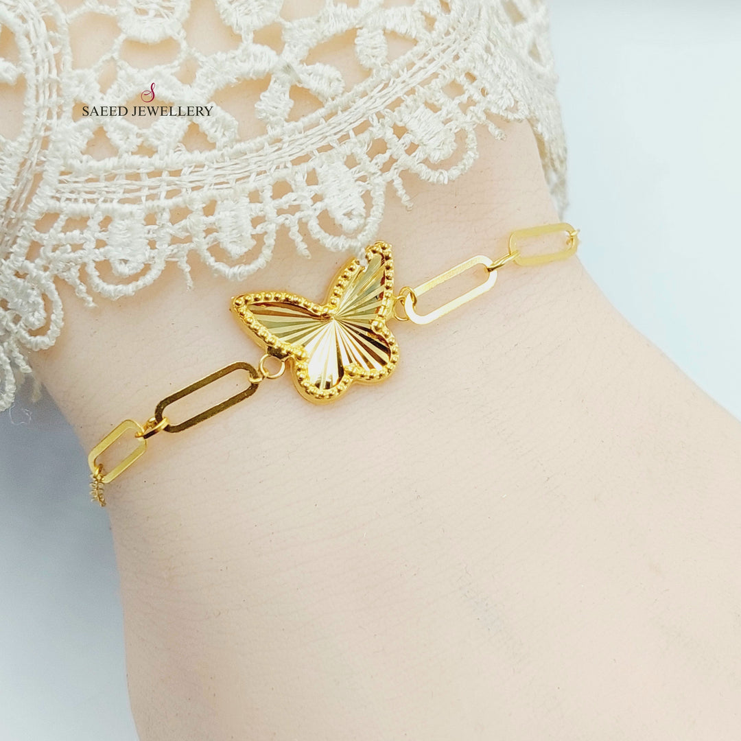 Butterfly Bracelet Made of 18K Gold by Saeed Jewelry 