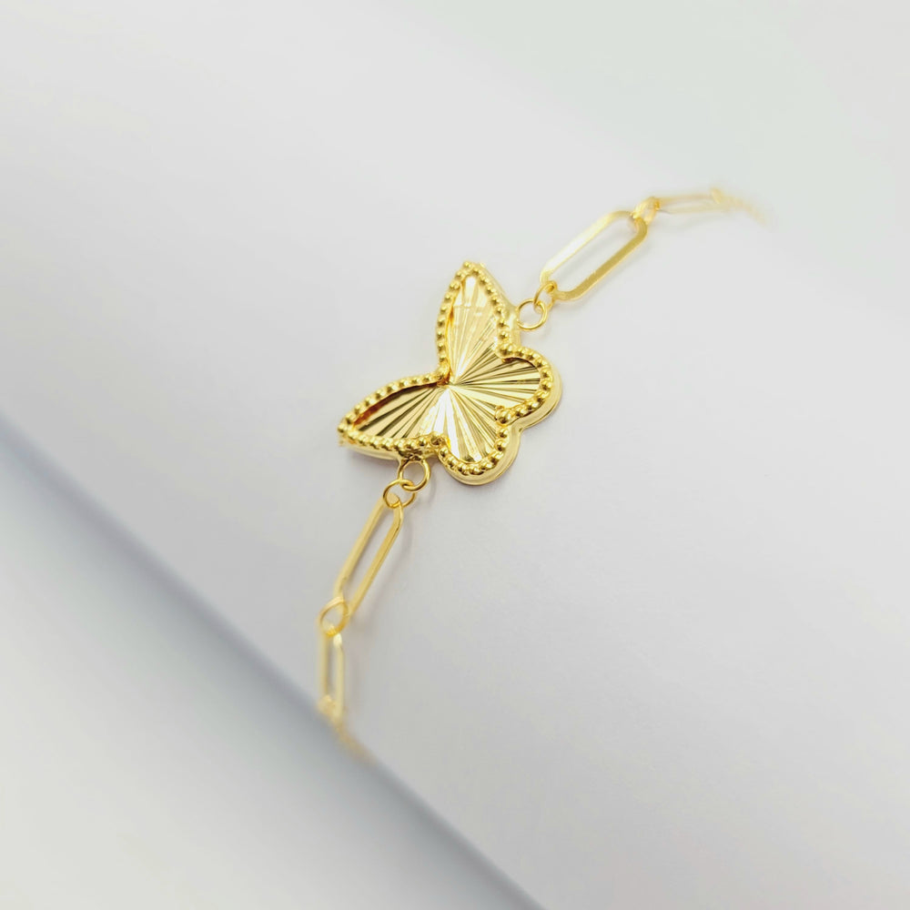 Butterfly Bracelet Made of 18K Gold by Saeed Jewelry 