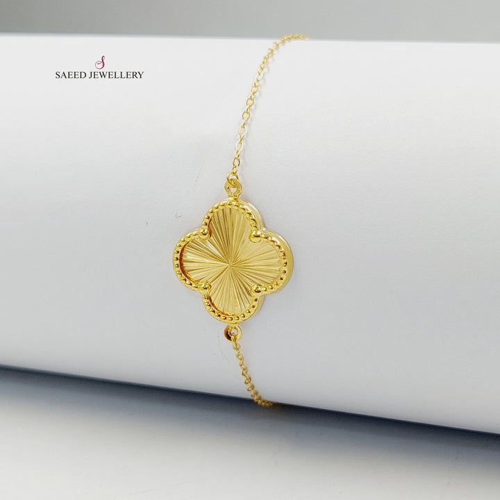 18K Gold Clover Bracelet by Saeed Jewelry - Image 1