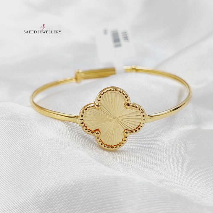 18K Gold Clover Bracelet by Saeed Jewelry - Image 1