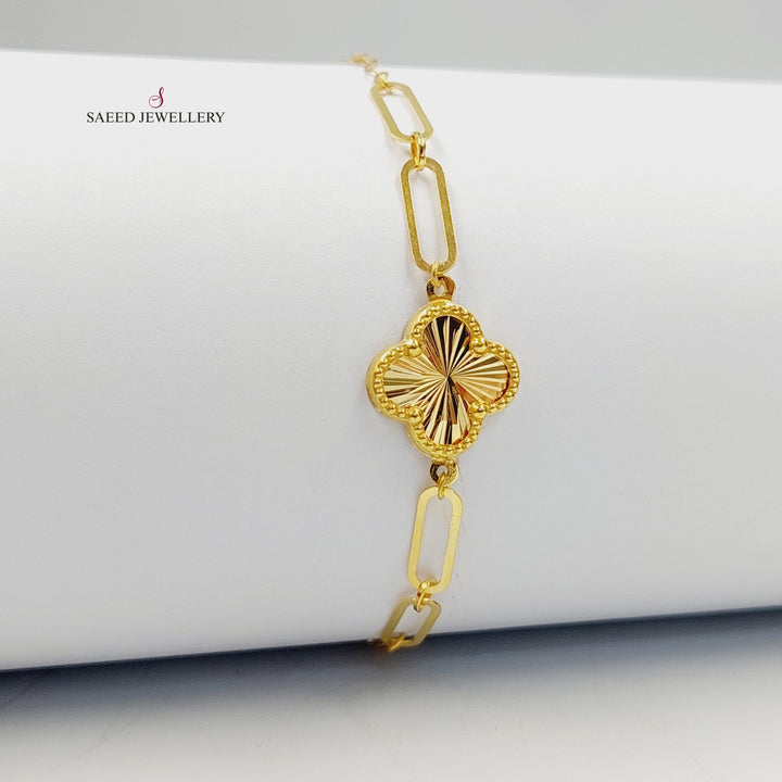 18K Gold Clover Bracelet by Saeed Jewelry - Image 1