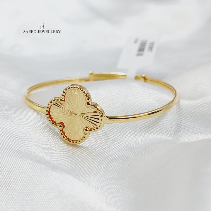 18K Gold Clover Bracelet by Saeed Jewelry - Image 3