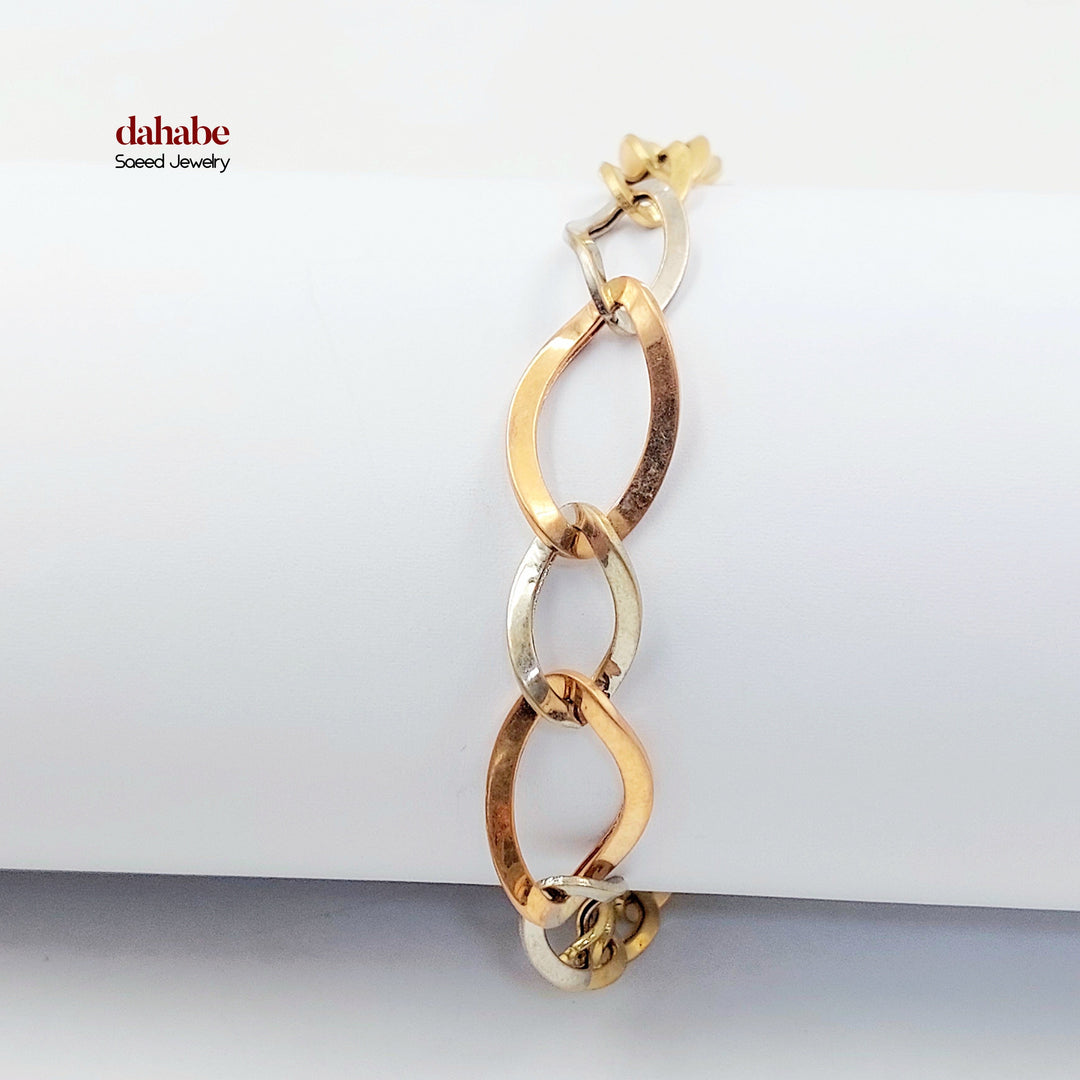 Deluxe Cuban Links Bracelet Made of 18K Gold by Saeed Jewelry 