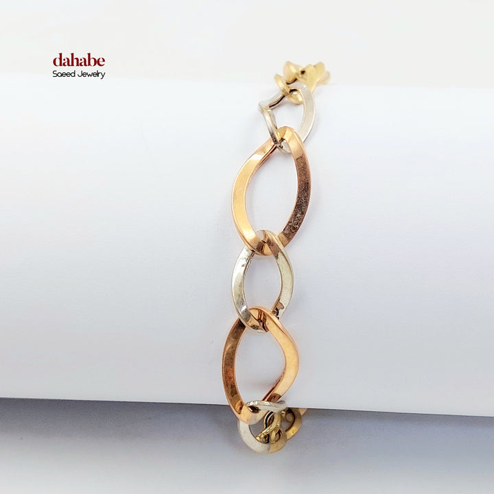 Deluxe Cuban Links Bracelet Made of 18K Gold by Saeed Jewelry 