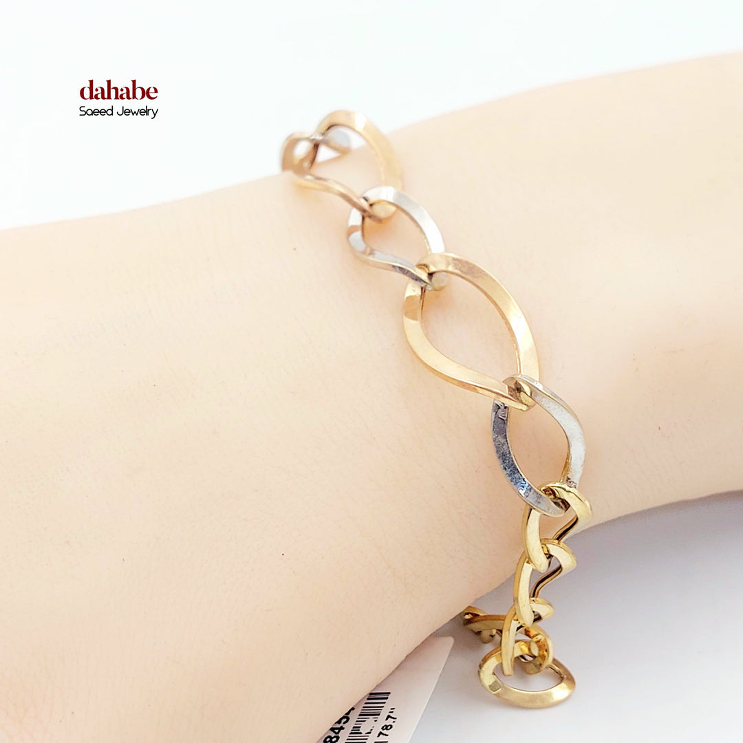 Deluxe Cuban Links Bracelet Made of 18K Gold by Saeed Jewelry 