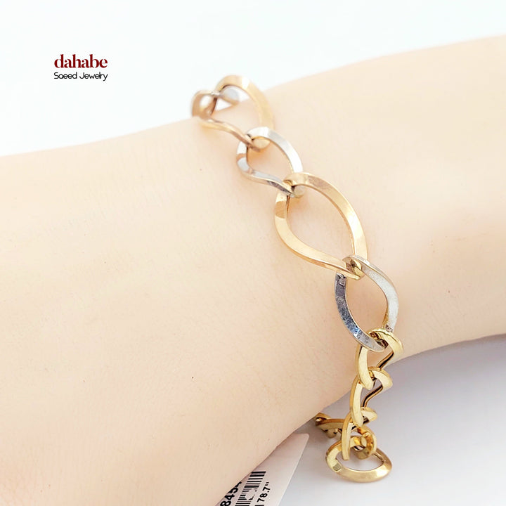 Deluxe Cuban Links Bracelet Made of 18K Gold by Saeed Jewelry 