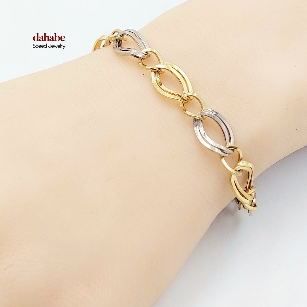 Deluxe Cuban Links Bracelet Made of 18K Gold by Saeed Jewelry 