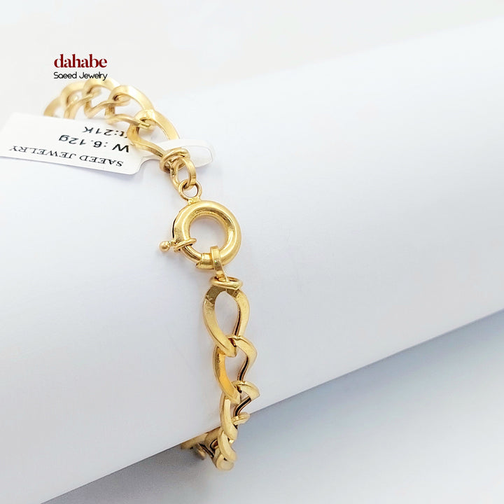 Deluxe Cuban Links Bracelet Made of 18K Gold by Saeed Jewelry 