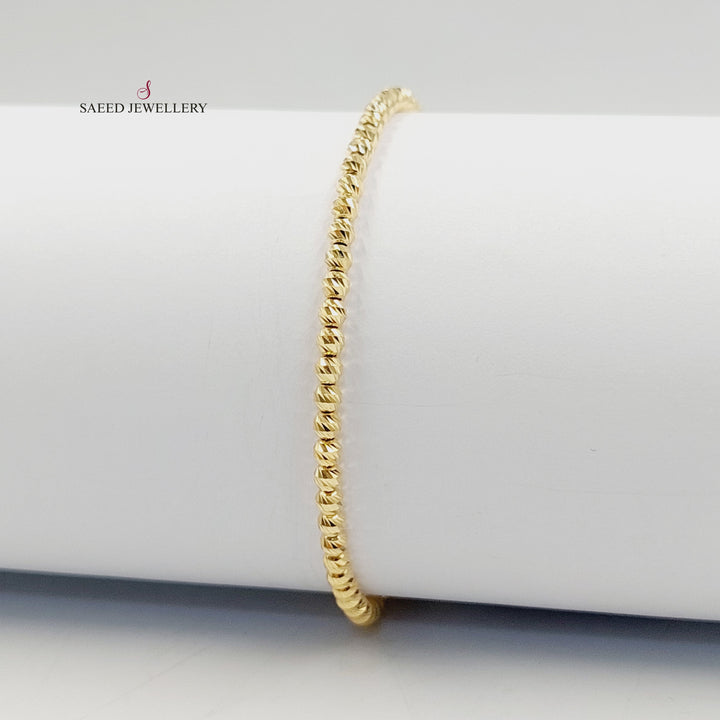 18K Gold Deluxe Balls Bracelet by Saeed Jewelry - Image 5