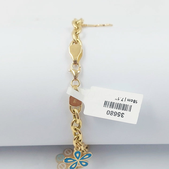 18K اسوارة دنانديش مينا-مجوهرات الشيخ سعيد-Saeed Jewelry 