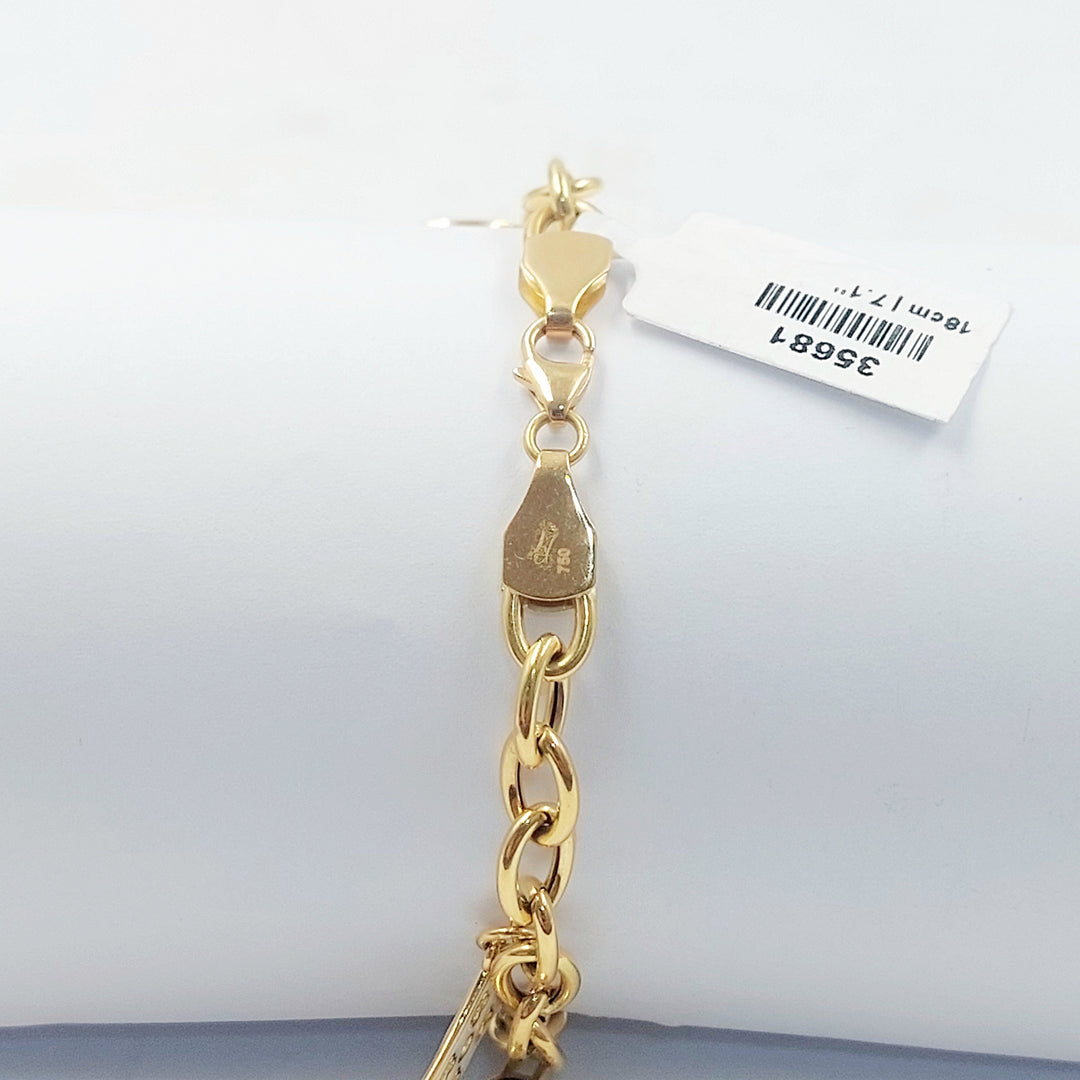 18K اسوارة دنانديش مينا-مجوهرات الشيخ سعيد-Saeed Jewelry 