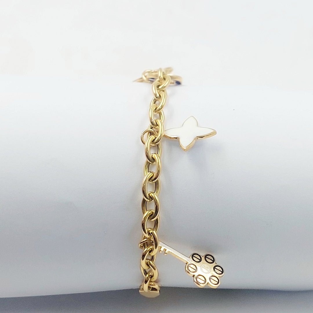 18K اسوارة دنانديش مينا-مجوهرات الشيخ سعيد-Saeed Jewelry 