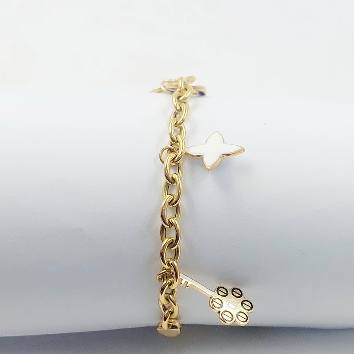 18K اسوارة دنانديش مينا-مجوهرات الشيخ سعيد-Saeed Jewelry 