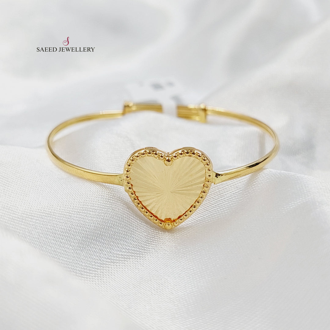 18K Gold Heart Bracelet by Saeed Jewelry - Image 1