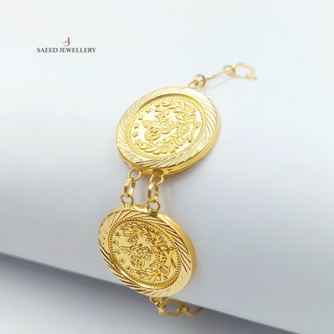 Rashadi Bracelet Made of 18K Gold by Saeed Jewelry 