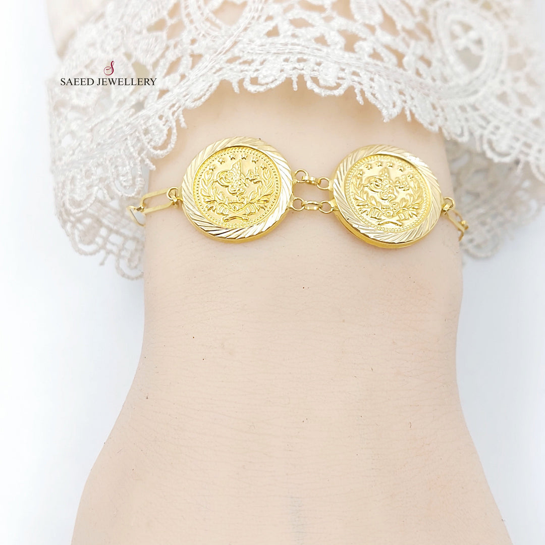 Rashadi Bracelet Made of 18K Gold by Saeed Jewelry 