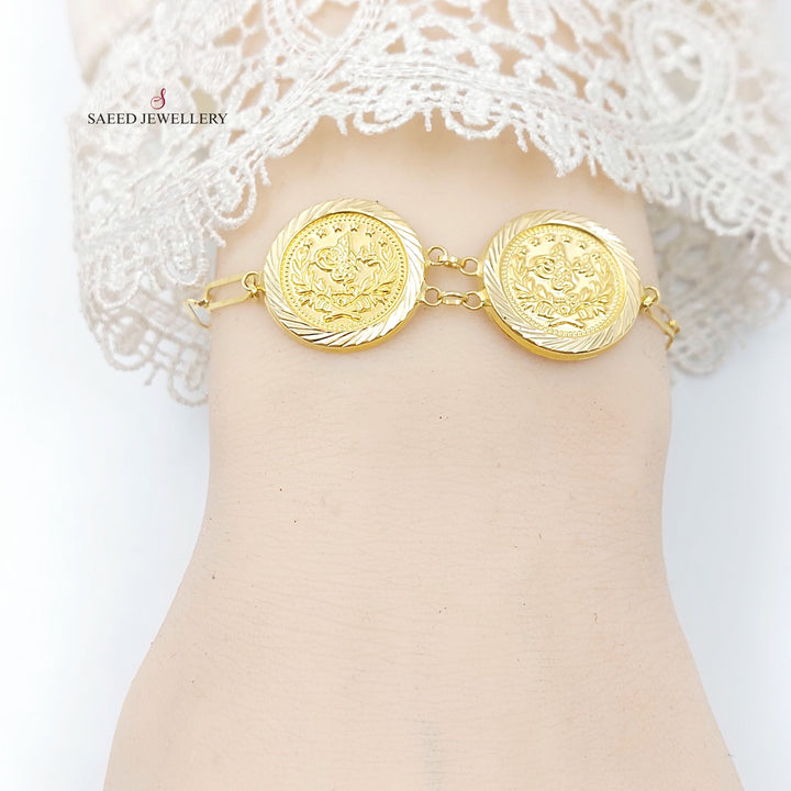 Rashadi Bracelet Made of 18K Gold by Saeed Jewelry 