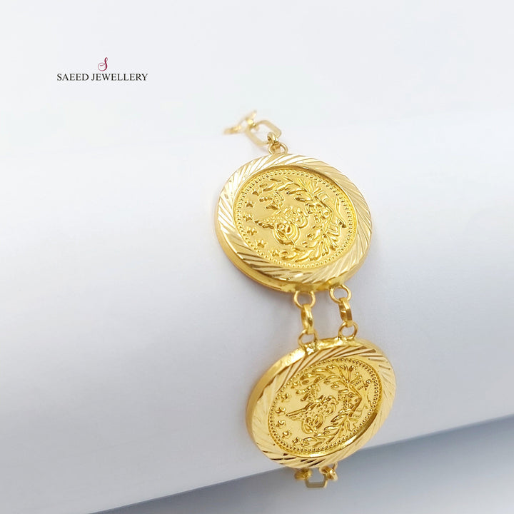 Rashadi Bracelet Made of 18K Gold by Saeed Jewelry 