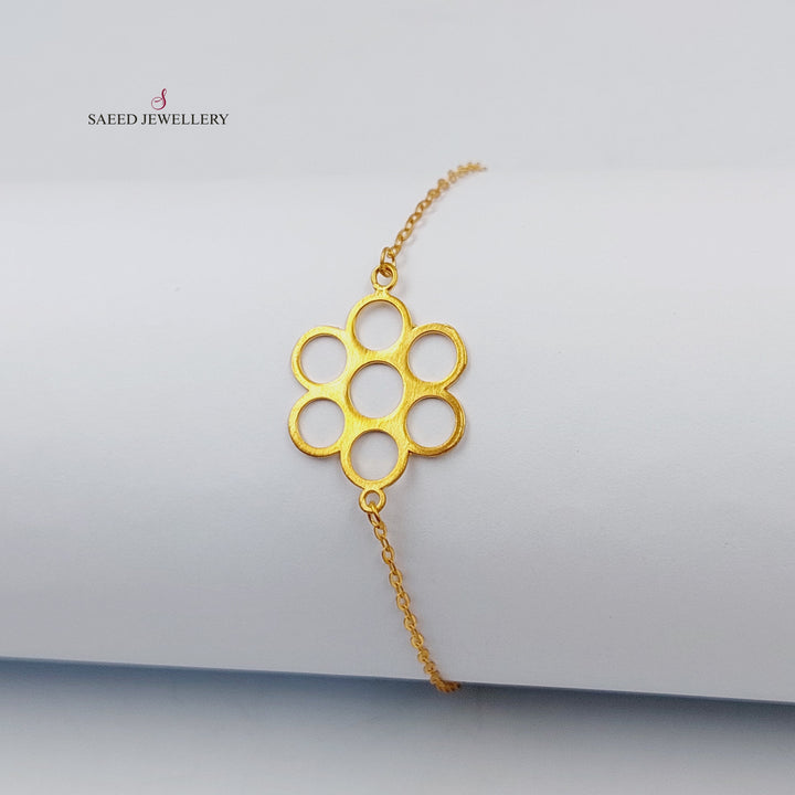 18K Gold Rose Bracelet by Saeed Jewelry - Image 3