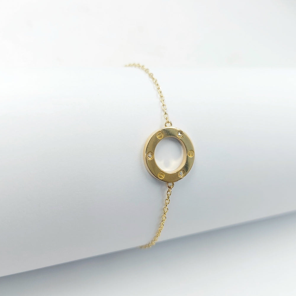 18K اسوارة فيجارو مرصع-مجوهرات الشيخ سعيد-Saeed Jewelry 