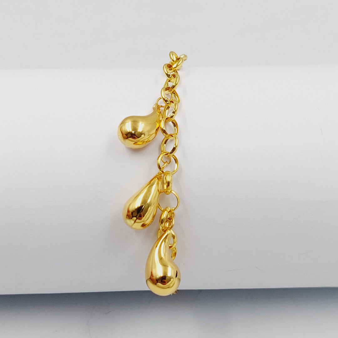 18K Gold Almond Dandash Bracelet by Saeed Jewelry - Image 5