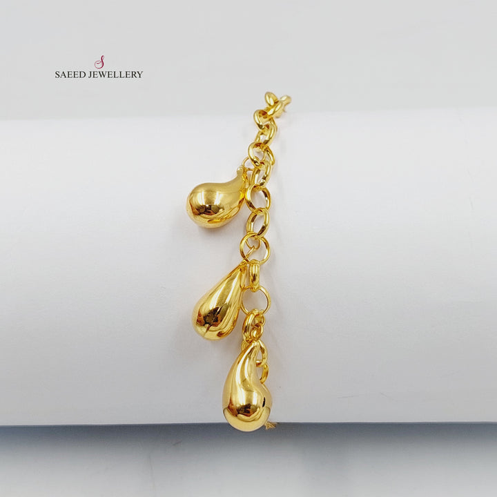 18K Gold Almond Dandash Bracelet by Saeed Jewelry - Image 1