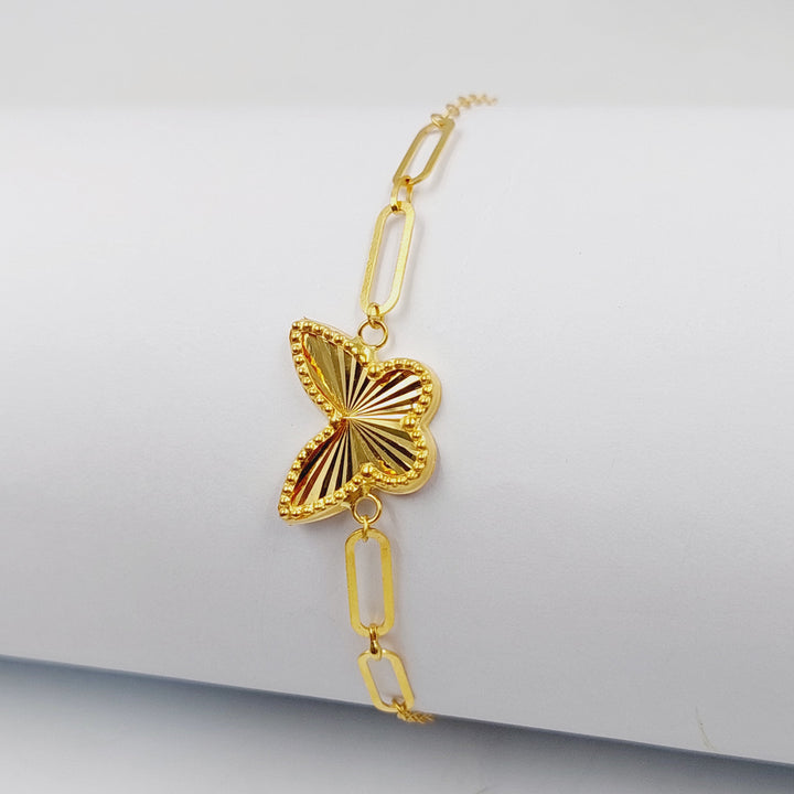 18K Gold Butterfly Bracelet by Saeed Jewelry - Image 4