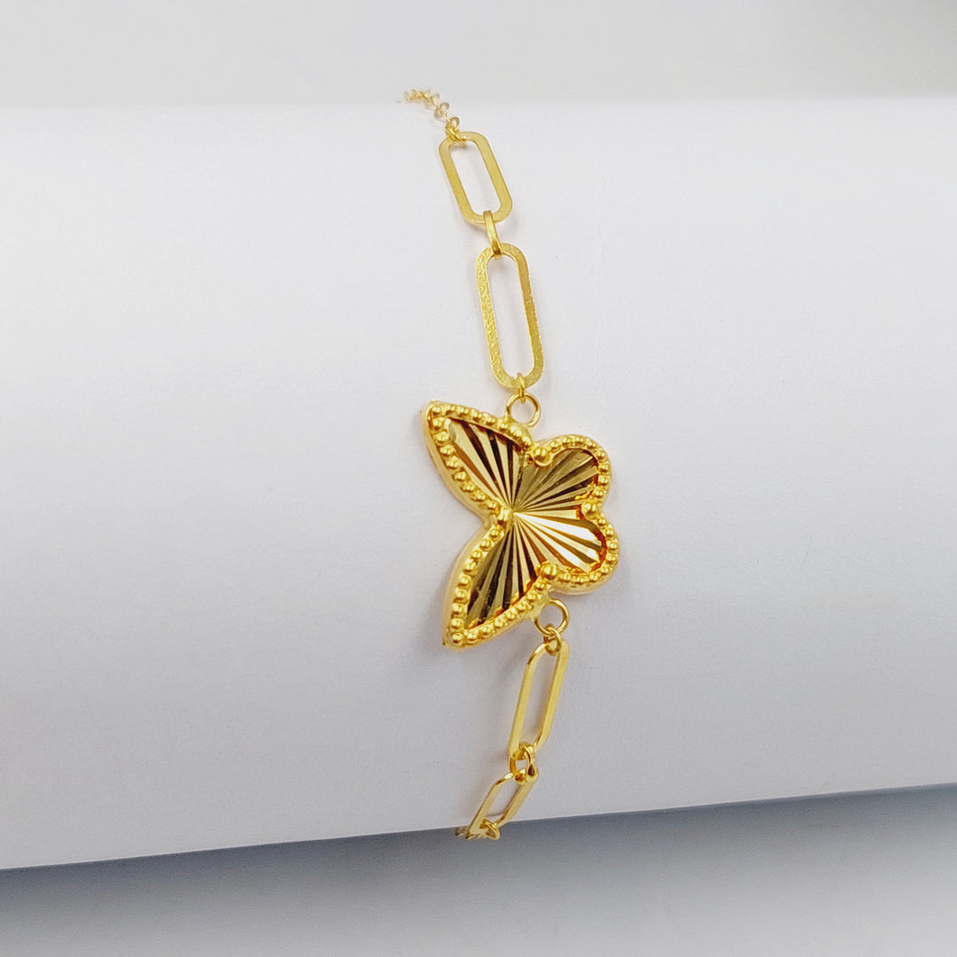 18K Gold Butterfly Bracelet by Saeed Jewelry - Image 5