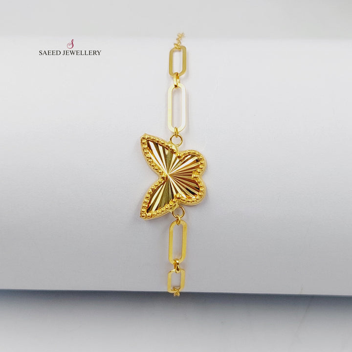 18K Gold Butterfly Bracelet by Saeed Jewelry - Image 1