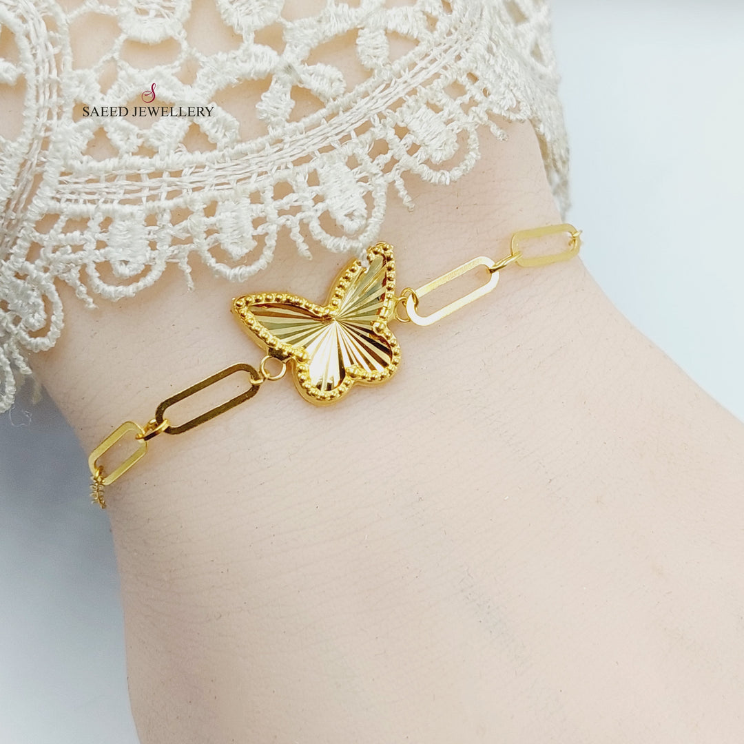 18K Gold Butterfly Bracelet by Saeed Jewelry - Image 2