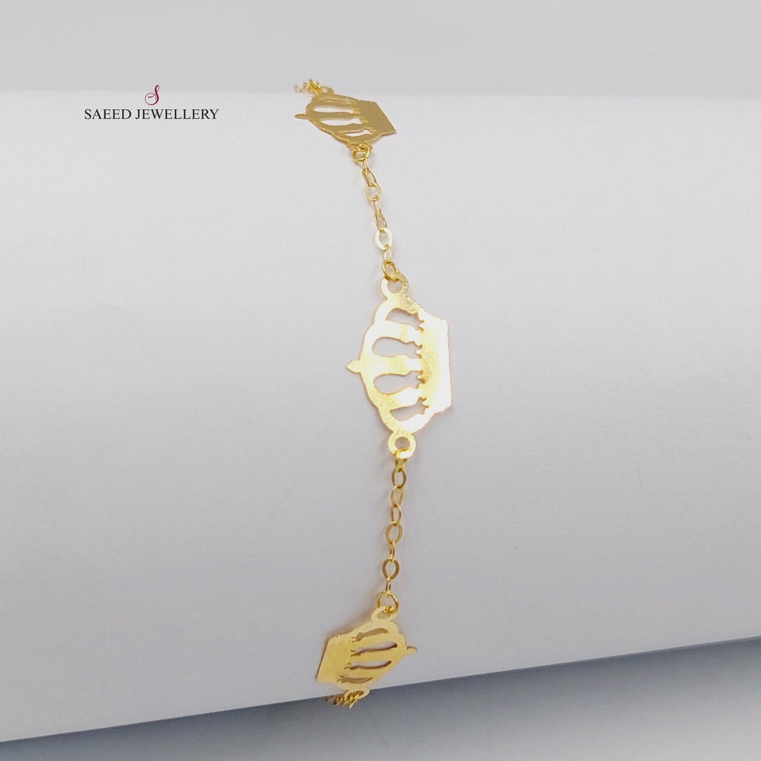 18K اسوارة تاج-مجوهرات الشيخ سعيد-Saeed Jewelry 