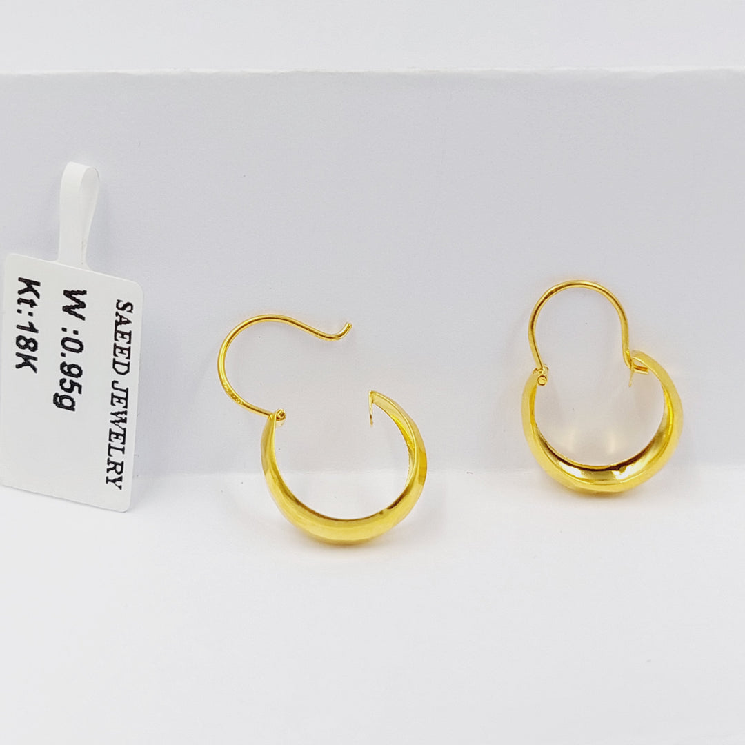 18K Gold Children's Hoop Earrings by Saeed Jewelry - Image 5