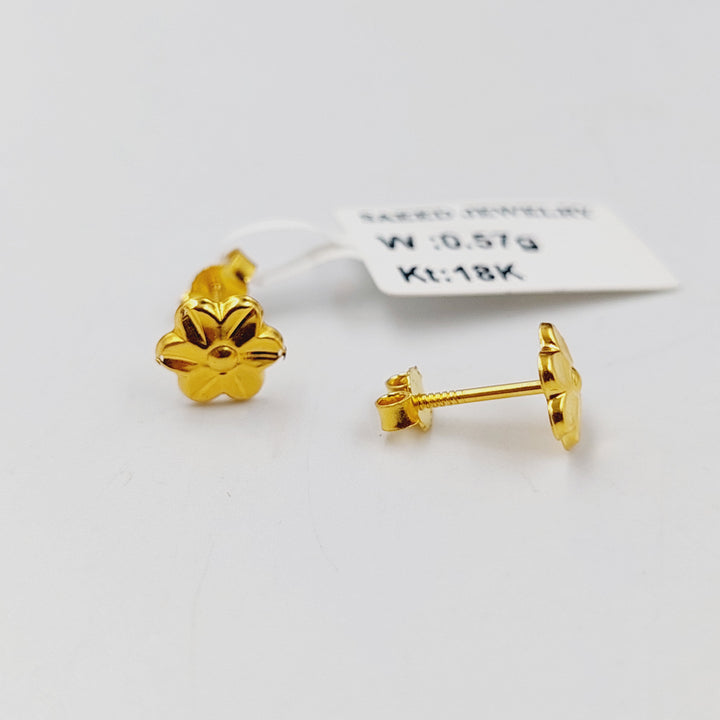 18K Gold Children's Screw Earrings by Saeed Jewelry - Image 5