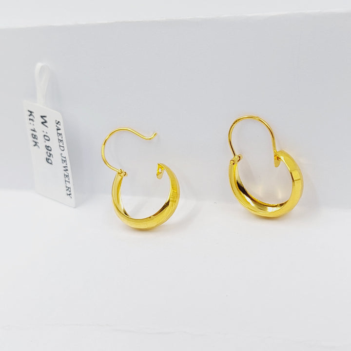 18K Gold Children's Hoop Earrings by Saeed Jewelry - Image 4