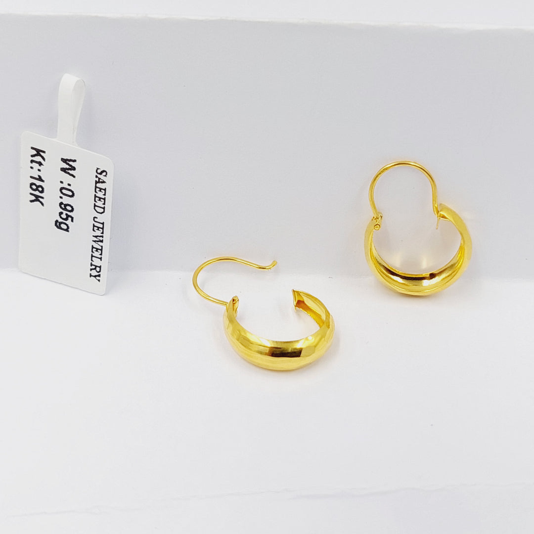 18K Gold Children's Hoop Earrings by Saeed Jewelry - Image 1