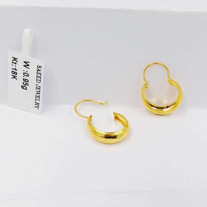 18K Gold Children's Hoop Earrings by Saeed Jewelry - Image 1